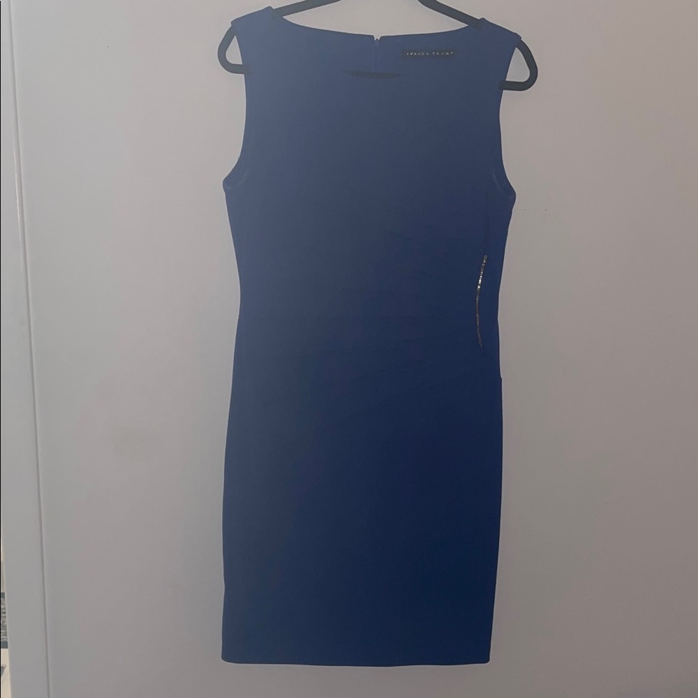 Ivanka Trump Royal Blue Starburst Dress